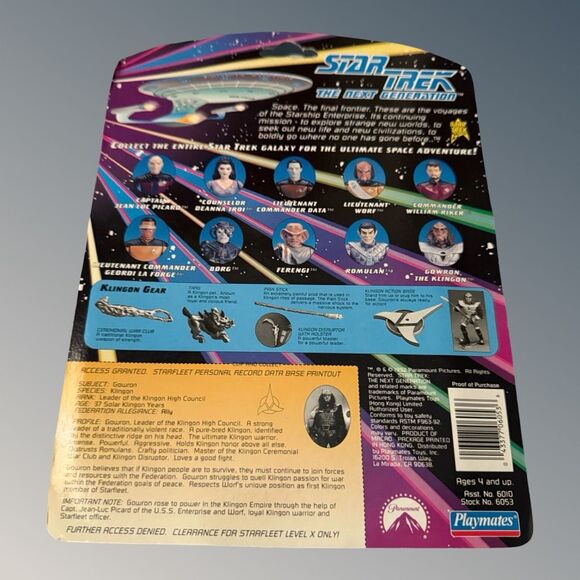 92 Playmates Star Trek (Next Gen) Picrard Data Gowren, Ferengi GuinaTori Figures - Picture 11 of 16